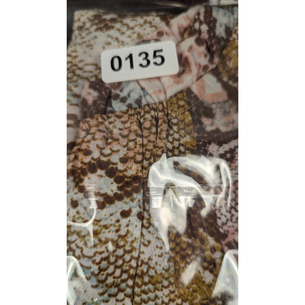 Wrangler Retro Women's Snake Print Peasant Blouse Top Size Large Rayon Boho West - Picture 8 of 8